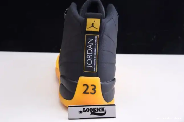 Reps LUCY Retro 12 Black University Gold 130690-070 Air Jordan 0518